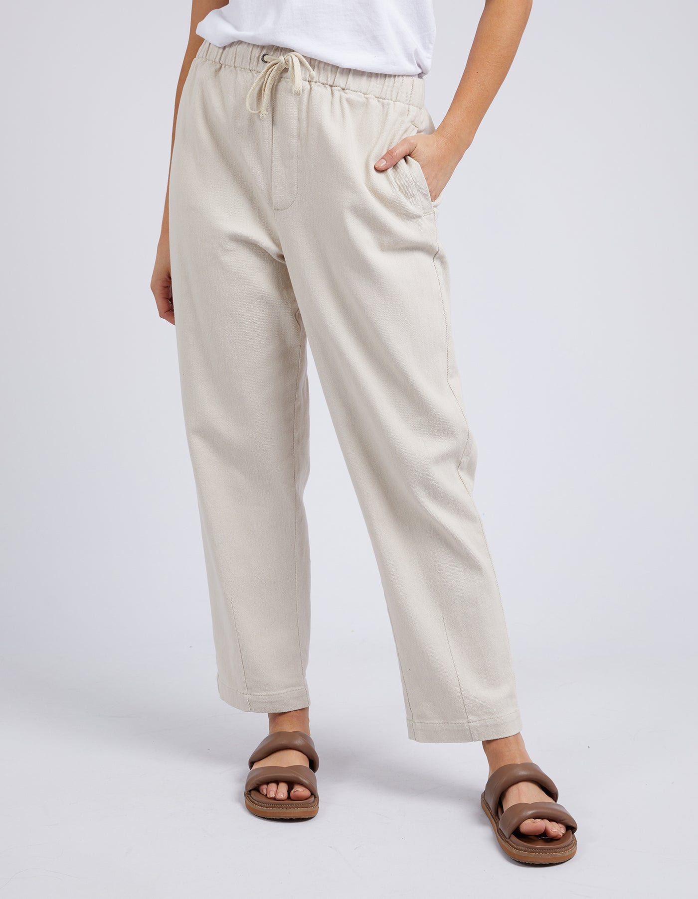 Elm - Anni Pant - Oatmeal - Womens Fashion