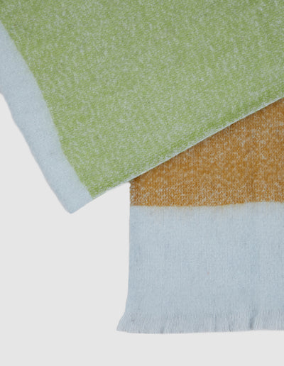 Elm - Pasture Scarf Green, Grey & Cream - Womens Fashion