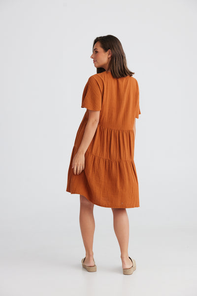 Holiday - Lola Dress - Copper - Womens Fashion