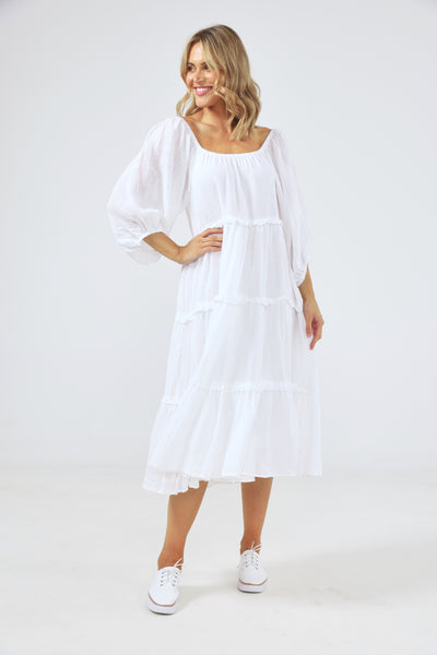 Grenadine Dress - White
