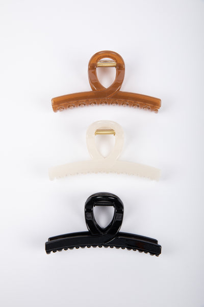 Slider Hair Claw - Black Gloss