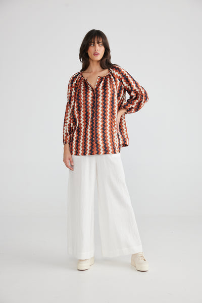 Talisman - Aquarius Top - Aztec - Womens Fashion