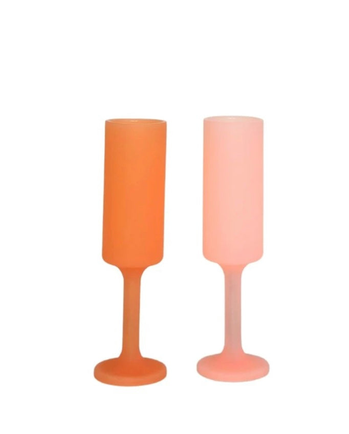 Seff | Peach + Petal | Champagne Flutes