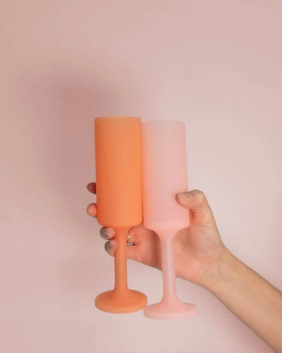 Seff | Peach + Petal | Champagne Flutes