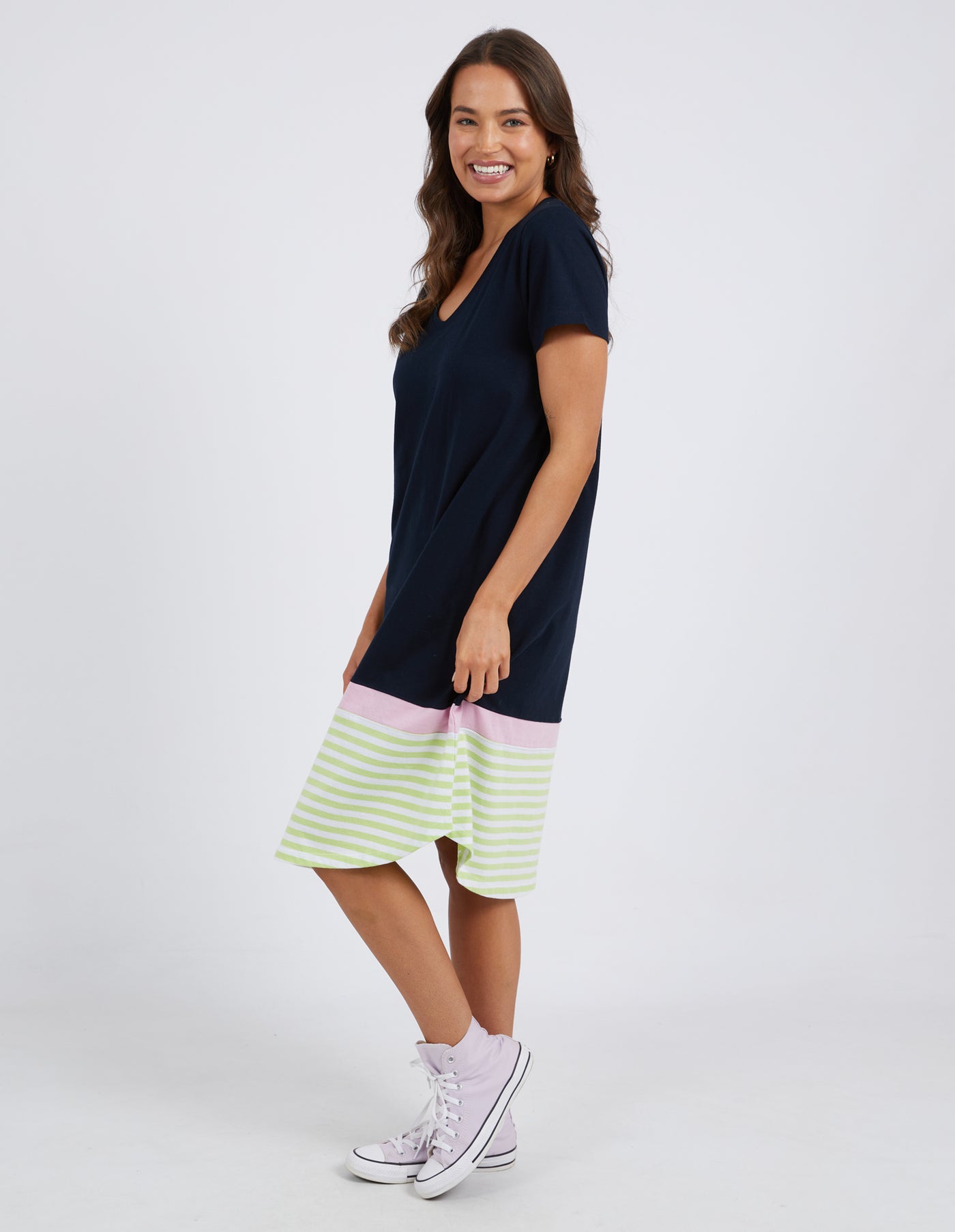 Draw The Line Tee Dress