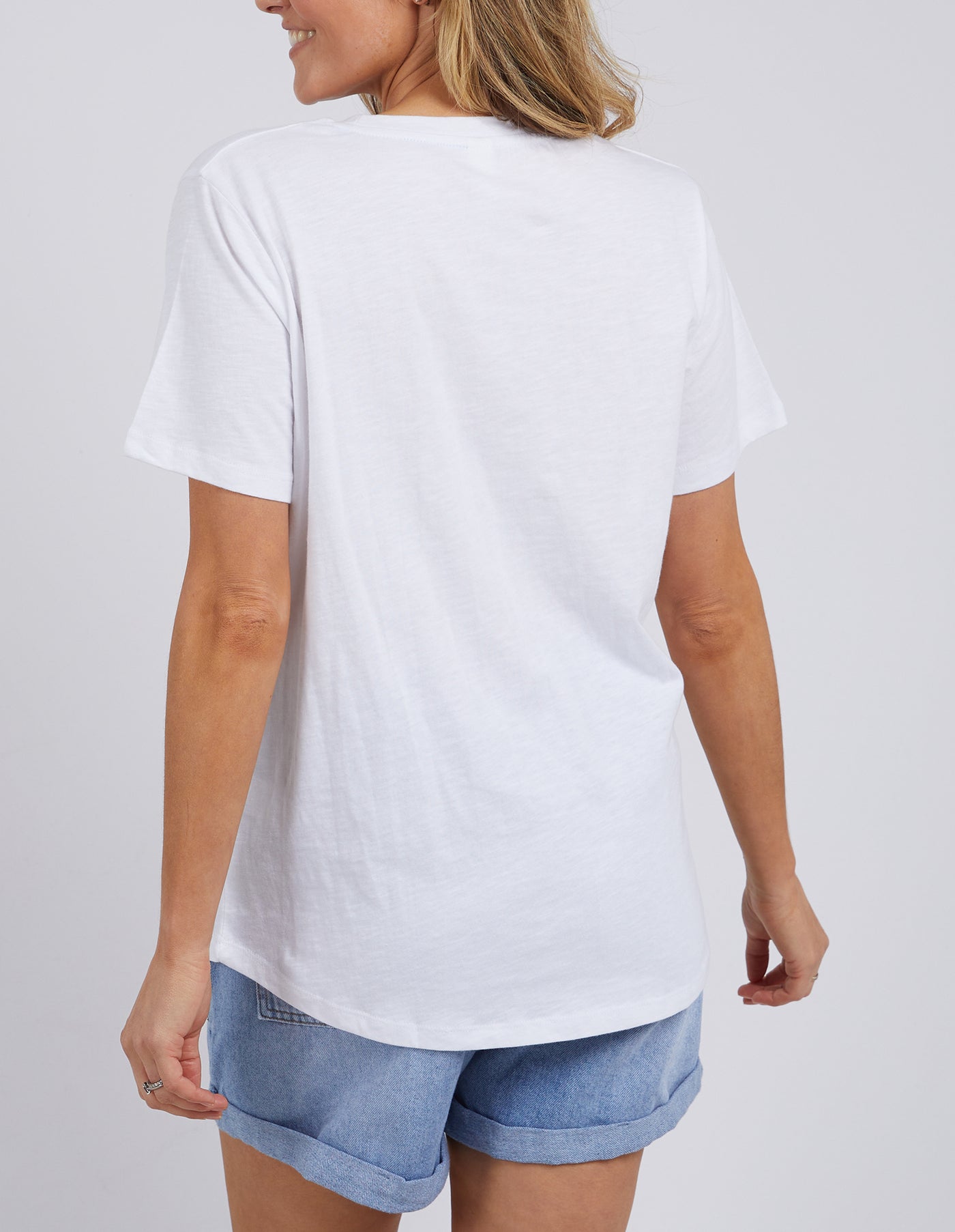 Elm - Belle Fleurs Tee - White - Womens Fashion