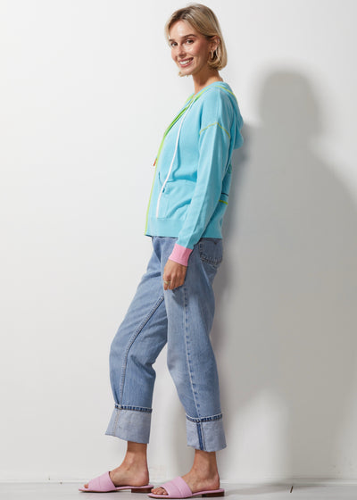 Crafted Hoodie | Aqua