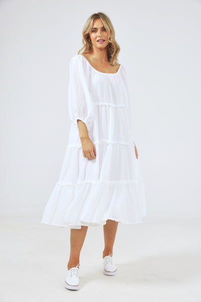 Grenadine Dress - White
