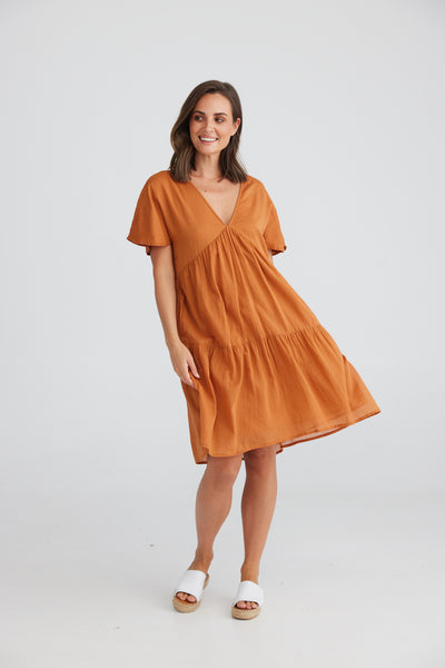 Holiday - Lola Dress - Copper - Womens Fashion