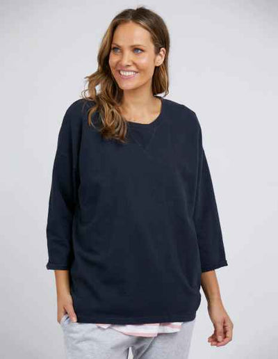 Annie 3/4 Tee | Navy