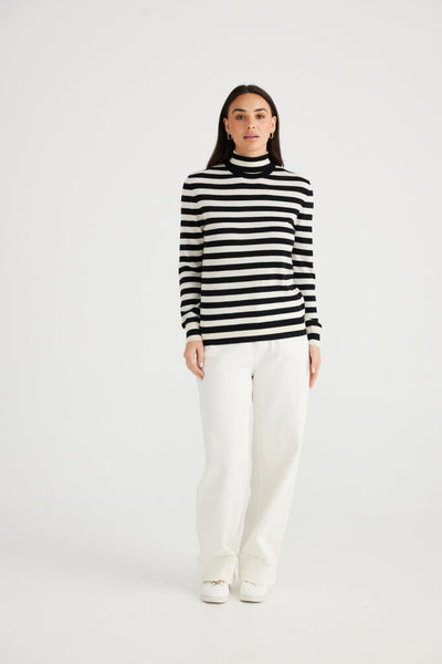 Quinn Knit | Black White
