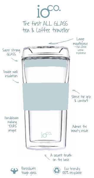 IoCo - Glass Traveller 16oz - Midnight