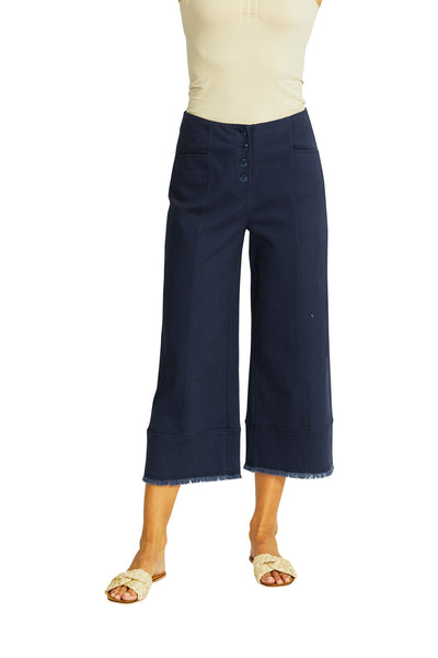 Grace Wide Leg Pant | Navy