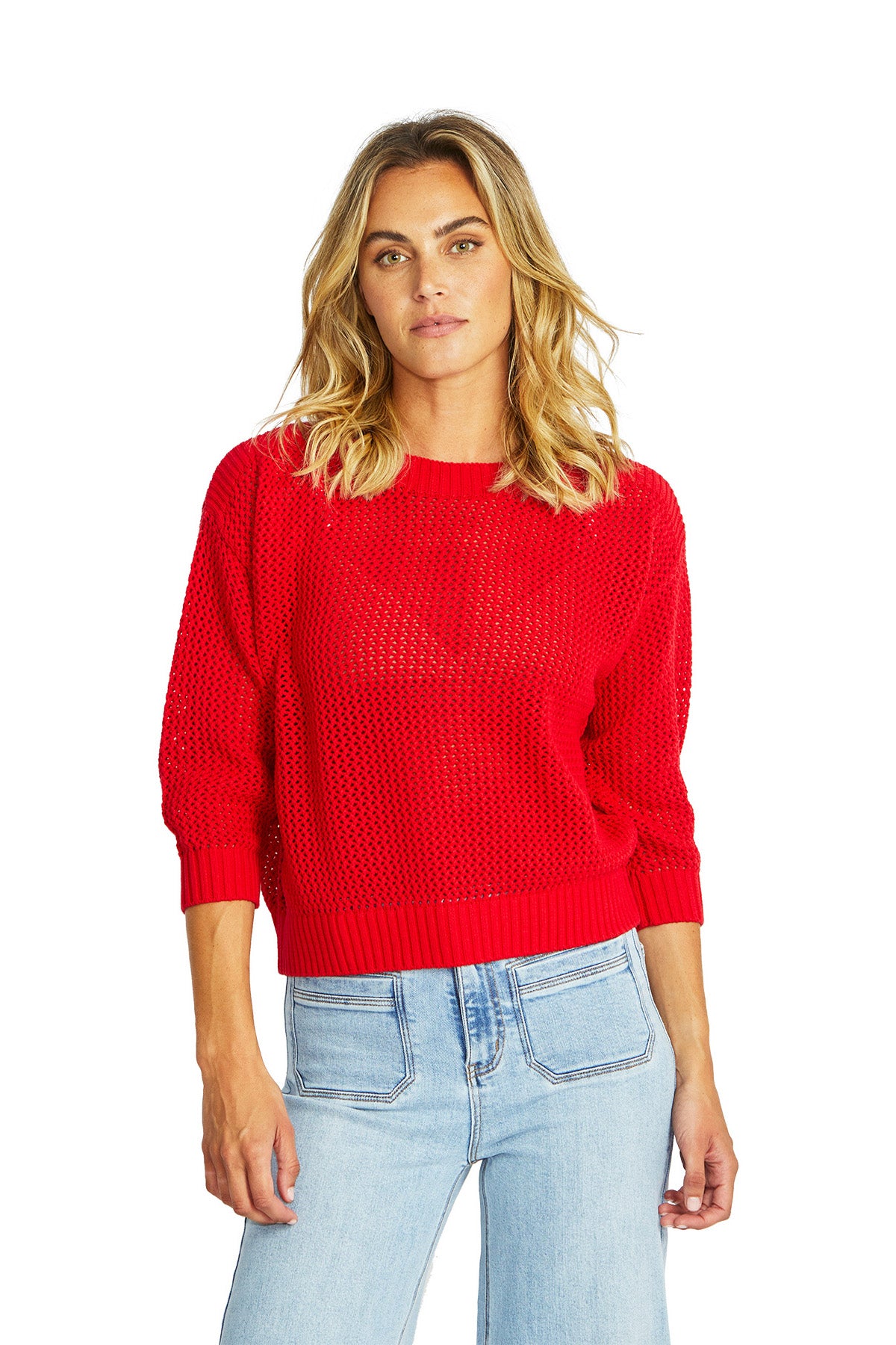Ellie Open Knit Top | Poppy