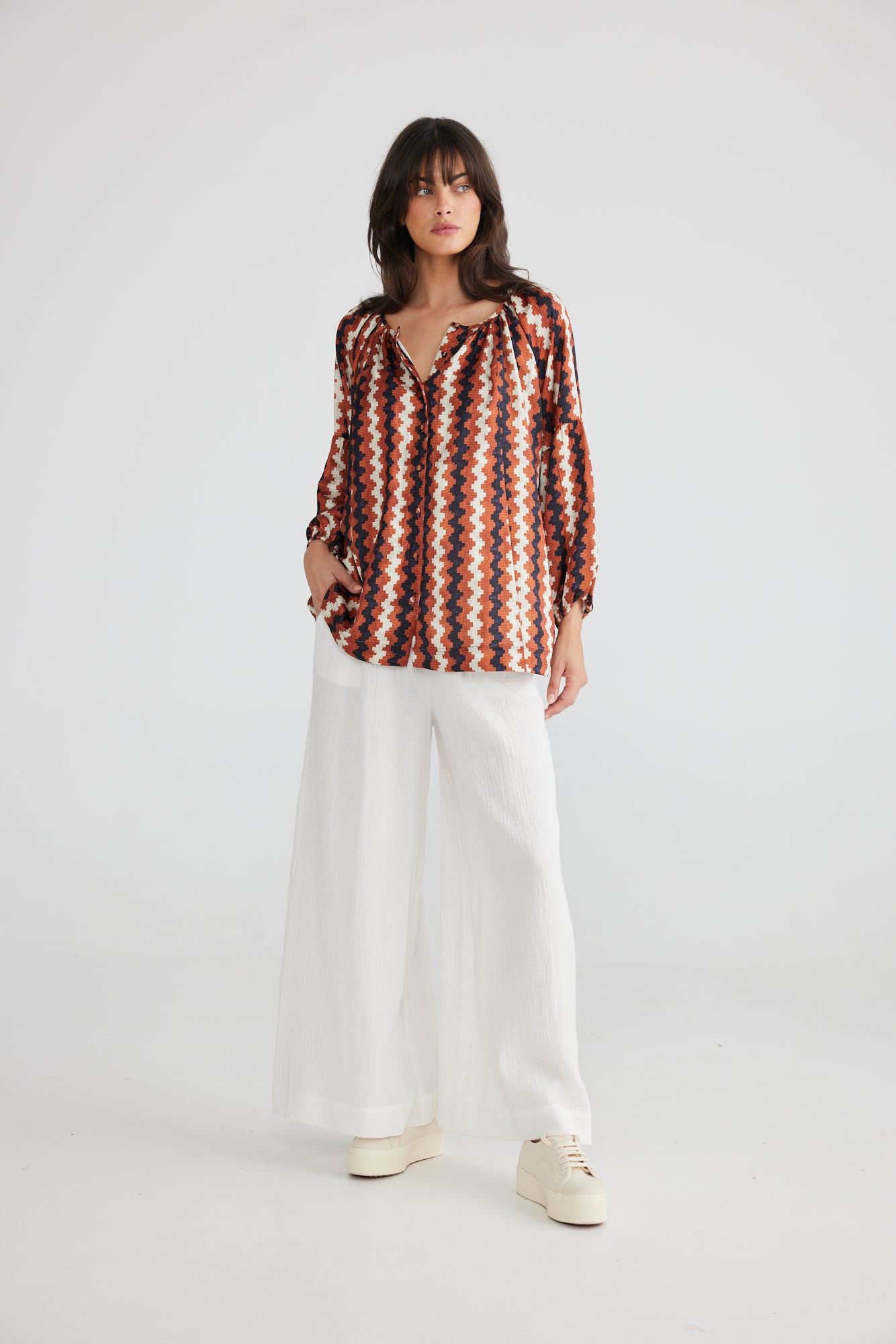 Talisman - Aquarius Top - Aztec - Womens Fashion