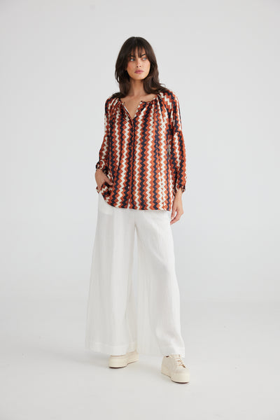 Talisman - Aquarius Top - Aztec - Womens Fashion