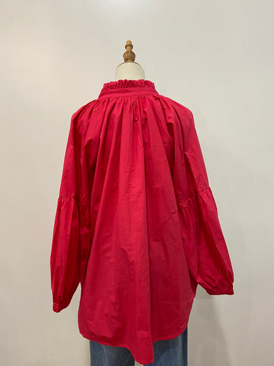 Sal & Lou - Lucy Frill Top - Pink - Womens Fashion