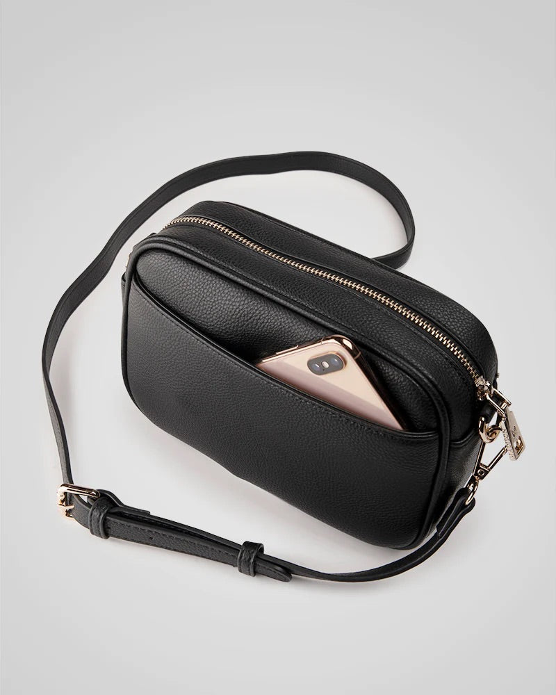 Black | MONICA CAMERA CROSSBODY BAG