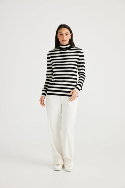 Quinn Knit | Black White