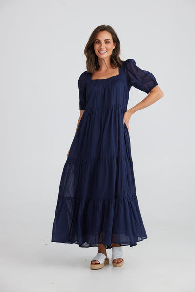 Brave & True - Sunseeker Dress - Navy - Womens Fashion
