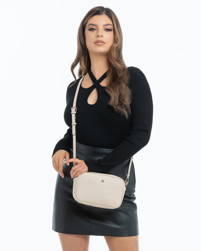 MONICA CAMERA CROSSBODY BAG - Nude