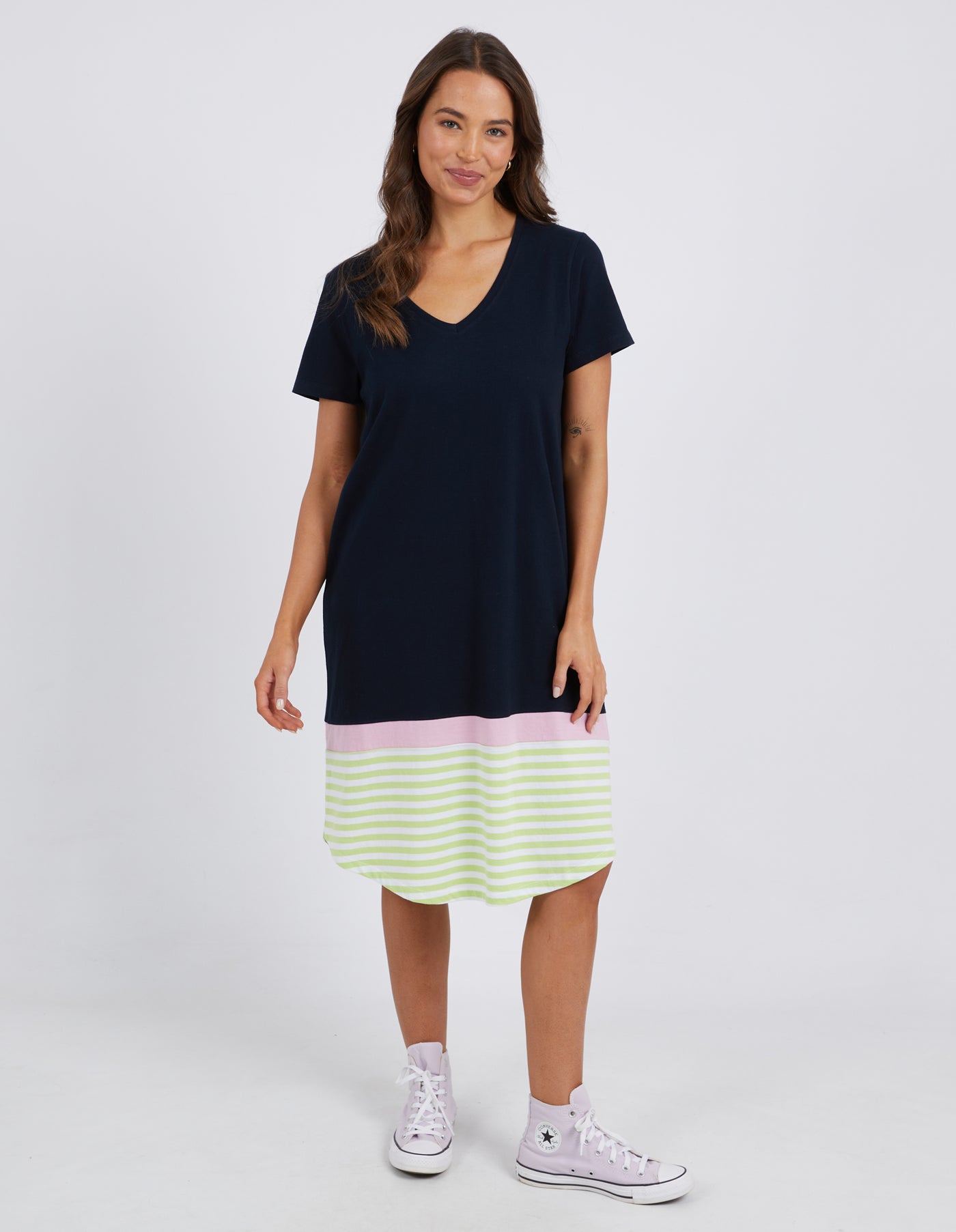 Draw The Line Tee Dress