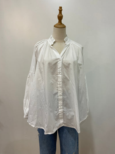 Lucy Frill Top | White