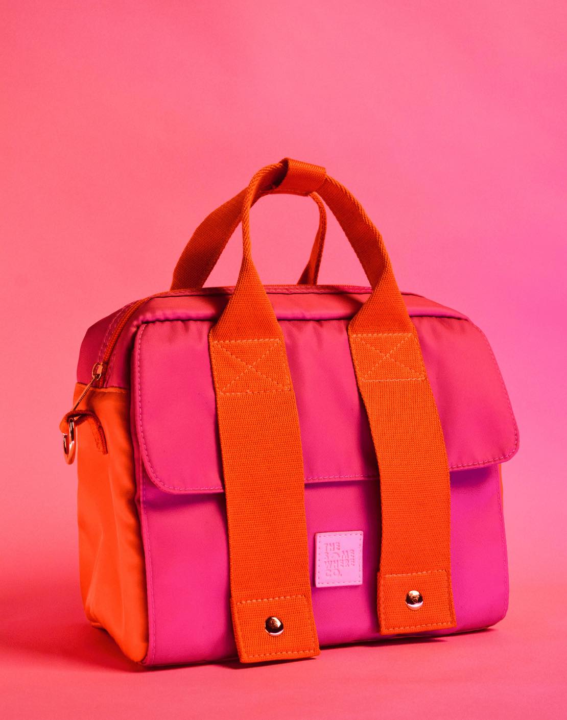 Lunch Tote - Bubblegum Colourblock