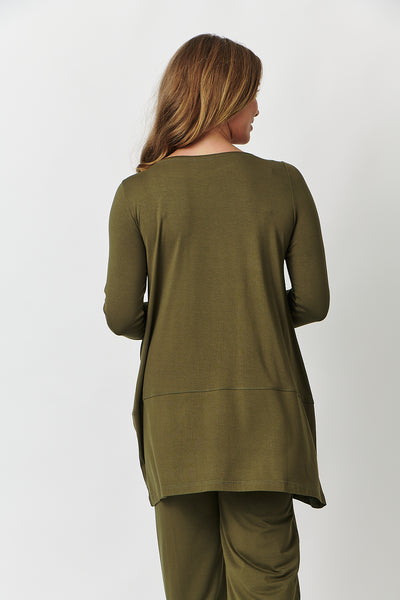 Namastai -Abigail Top - Khaki - Womens Fashion