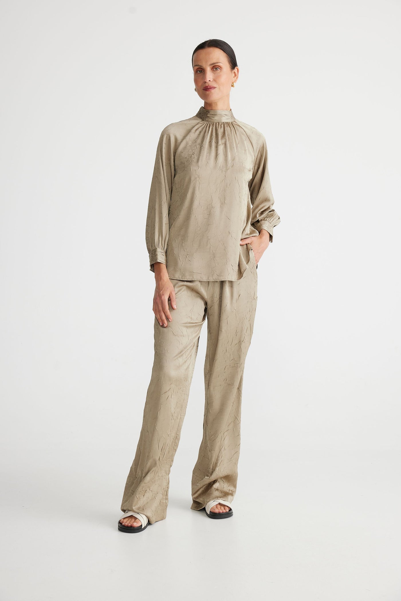 Brave & True - Antoinette Top - Moss - Womens Fashion