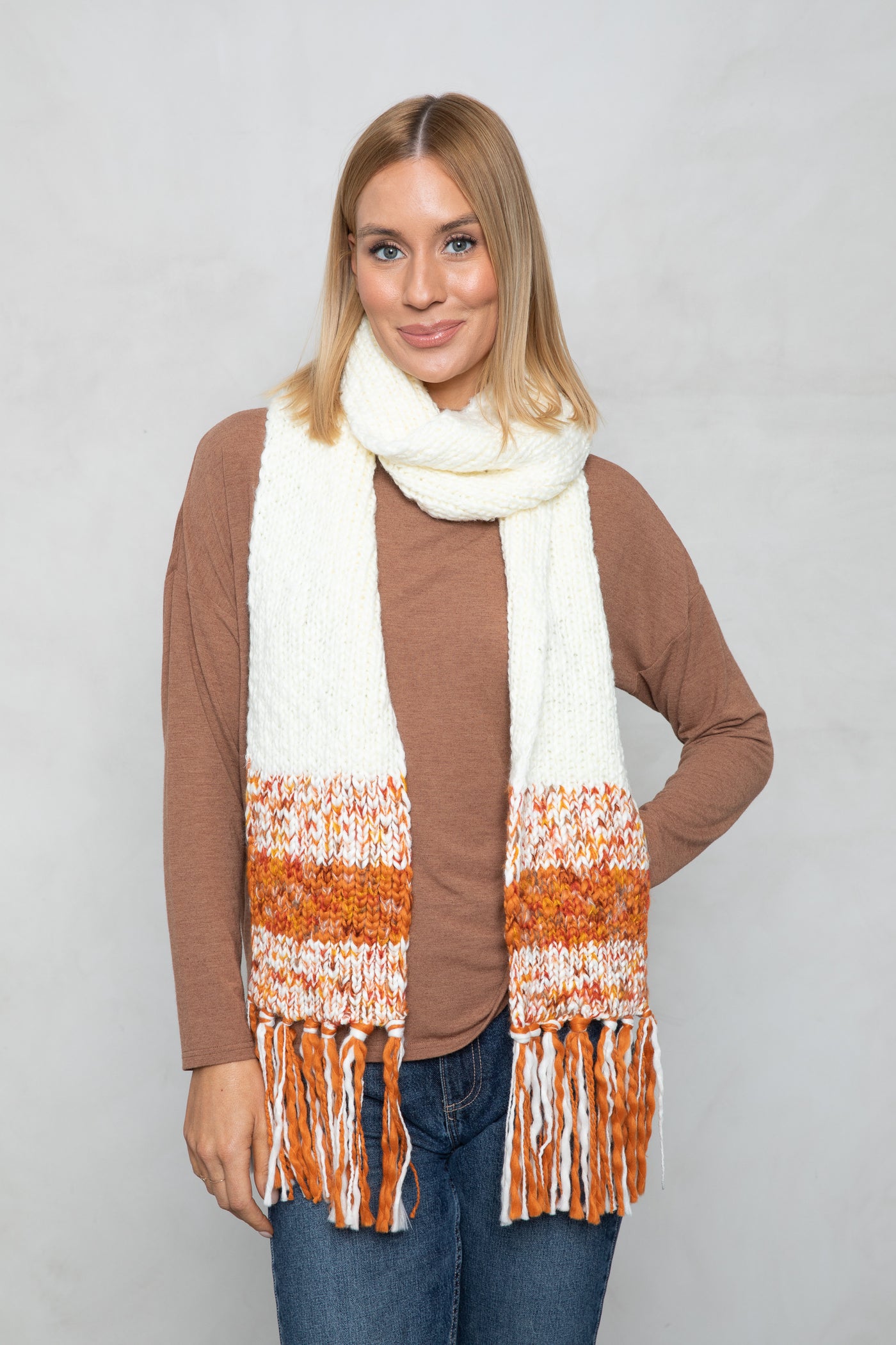 Lottie Scarf - Tan Multi