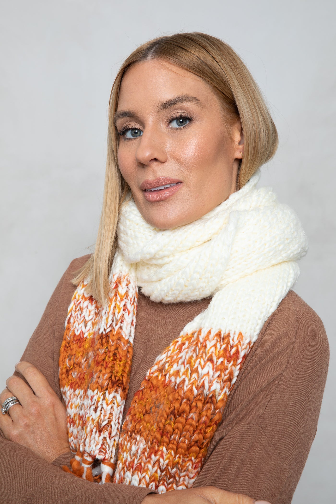 Lottie Scarf - Tan Multi