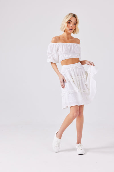 Penzance Skirt - White