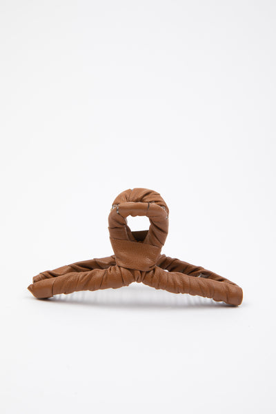 Faux Leather Hair Claw